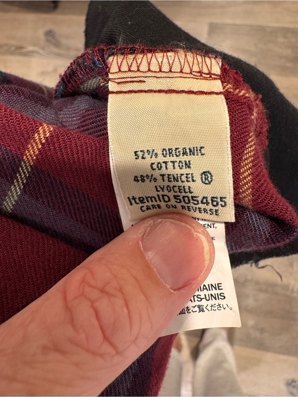 L.L.Bean Burgundy and Teal Plaid Button-Up with Yellow Accents 0985 - Picture 4 of 4